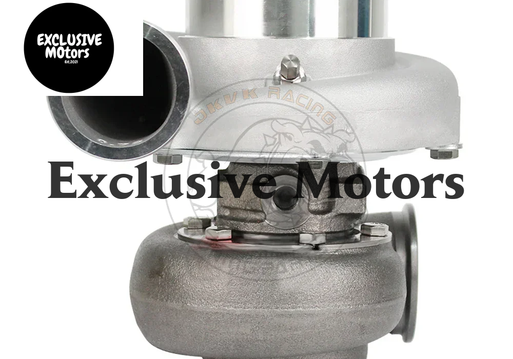 JKVK Racing Gen II GTX3584RS Reverse Rotation Dual Ceramic Ball Bearing Flank Milled Wheel Turbo .83/1.01 D-Vband 550-950HP