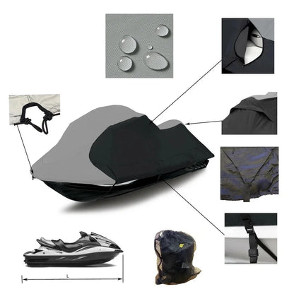 For Yamaha SeaDoo RXP GTX Marine Waterproof Protective Cover 210D Oxford Trailerable Jet Ski Cover UV Sun Protection Durable