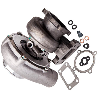 Maxpeedingrod Anti Surge New Turbo GT3582 Com AR.70 AR.63 Water Cold 4 Bolts T3 flange 600HP