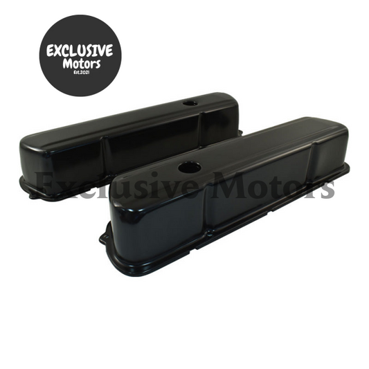 Tall Valve Rocker Covers Black Steel for Holden 253/308 (1969-1985)