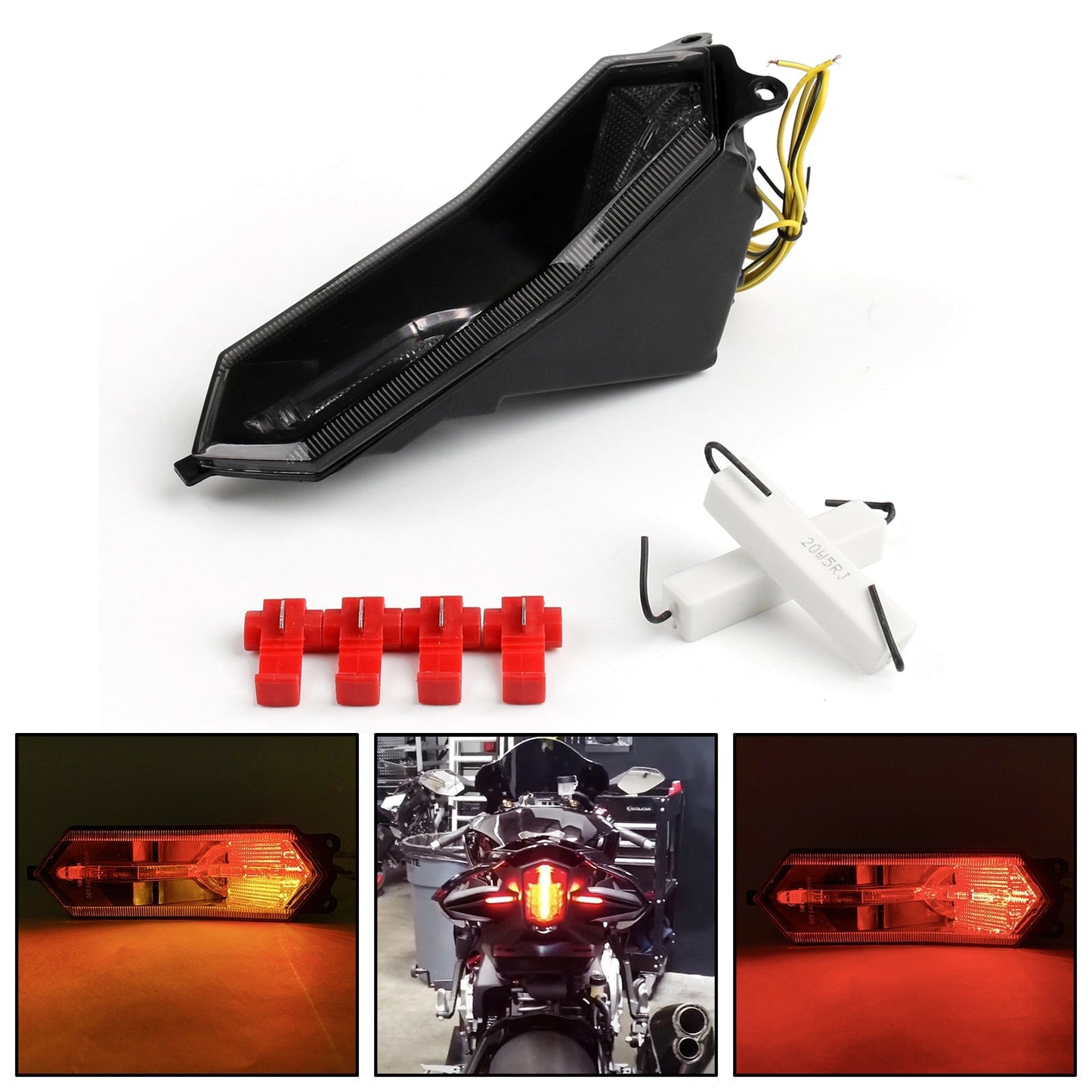 Integrated Tail Light Turn Signals for Yamaha YZF R6 R1 R1S R7 (2015-2022)