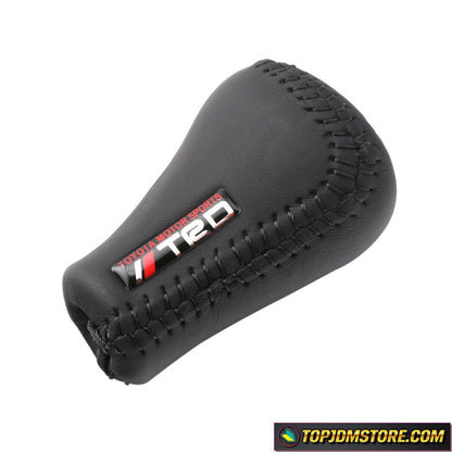 TRD Leather Stitched Manual Gear Shift Knob Toyota Universal Fit