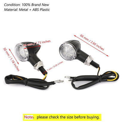 Universal Small Bullet Motorcycle Turn Signal Blinker Indicator Lights Generic