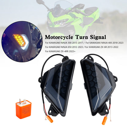 KAWASAKI NINJA 300 400 650 ZX-6R ZX-4RR 2013+ LED Front Turn Signal Light