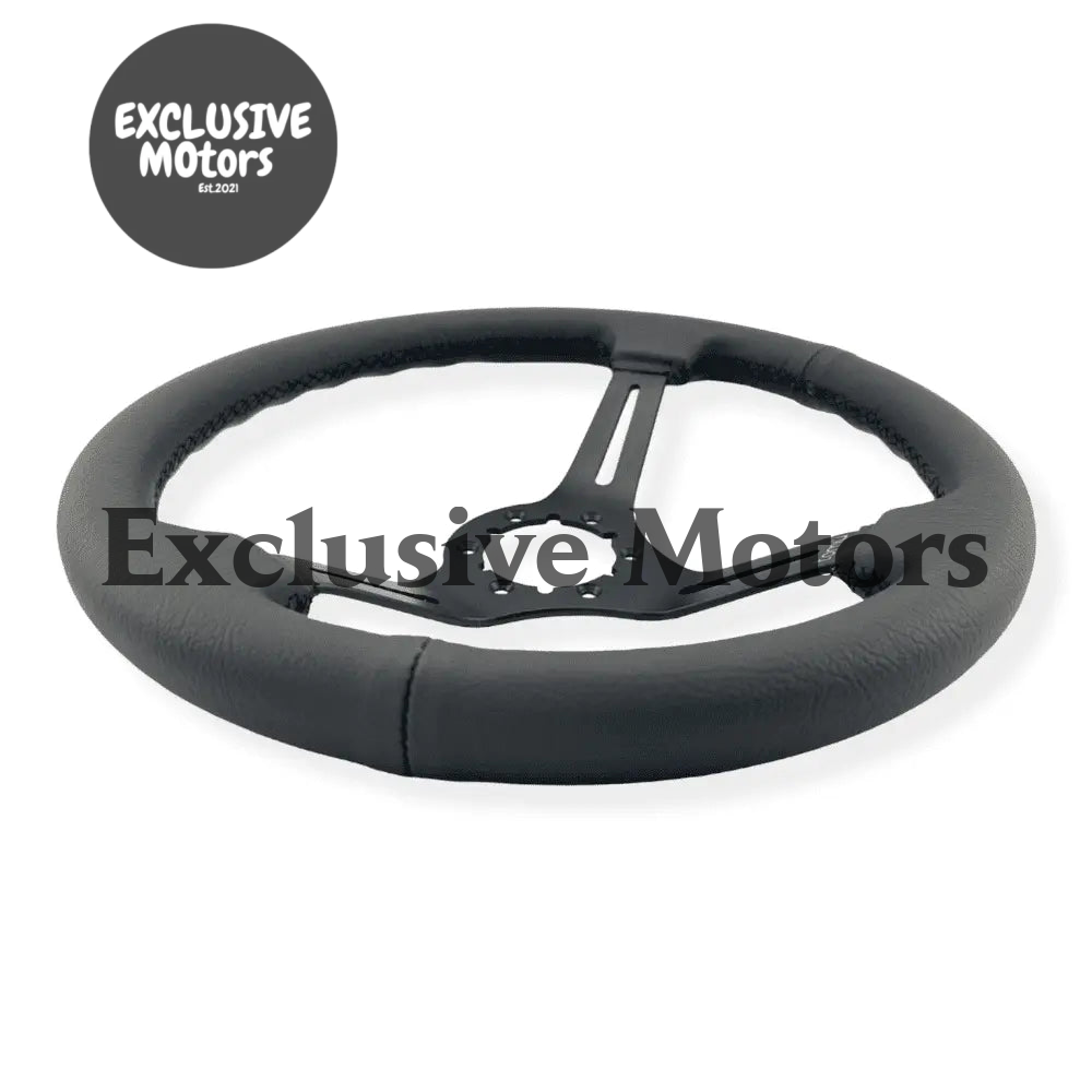 Tomu Akagi Black Leather Steering Wheel