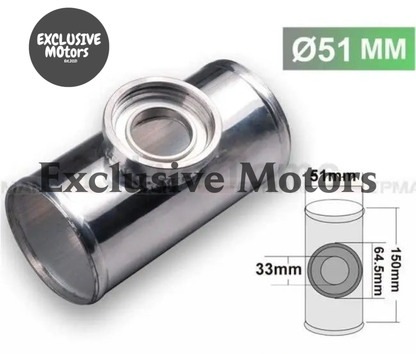 UNIVERSAL 51MM 2" TURBO ALUMINUM FLANGE PIPE TUBE SSQV SQV BOV BLOW OFF VALVE TK-BOV01FP51 - Tokyo Tom's