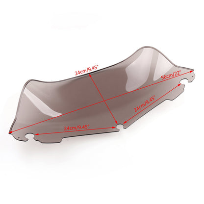 ABS 9 Windshield For Touring Electra Street Tri Glide FLHT FLHTC 2014-2017 Generic