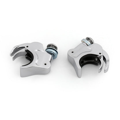 Pair 39mm Windshield Windscreen Clamps For Harley Dyna Sportster XL 883 1200 CHR Generic