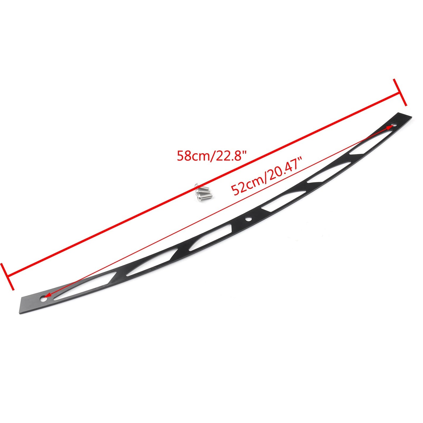 CNC Billet Windshield Trim For Harley Electra Glide FLHX (1997-2013), Black Generic