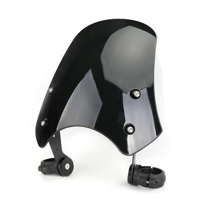 ABS Motorcycle Windscreen Windshield for Harley Dyna Softail Models Black Generic CA Market