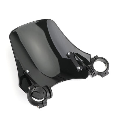 ABS Motorcycle Windscreen Windshield for Harley Dyna Softail Models Black Generic CA Market