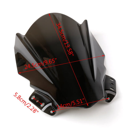 ABS Motorcycle Windshield Windscreen For Kawasaki Ninja 250SL 2015-2017 Generic