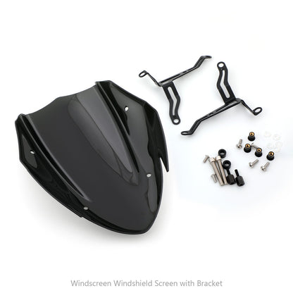 ABS Windscreen Windshield Screen with Bracket For Suzuki GSX-S 750 2017 Generic