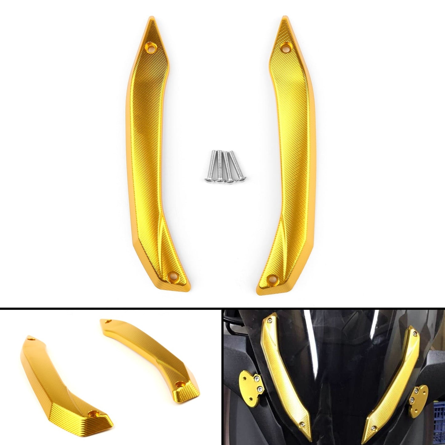 Motorcycle Windscreens windshield fixed Bracket for YAMAHA 2016 2017 XMAX300 250 Generic