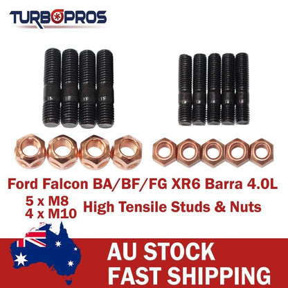 High Tensile Turbo Charger Stud Kit for Ford Falcon XR6 BA/BF/FG Barra 4.0L