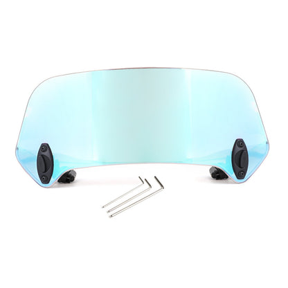 Motorcycle Adjustable Clip On Windshield Extension Spoiler Wind Deflector