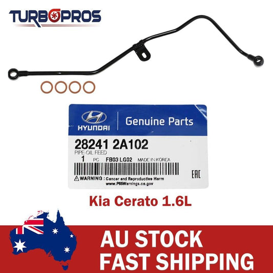 Genuine Turbo Oil Feed Pipe+Gaskets for Kia Cerato 1.6L