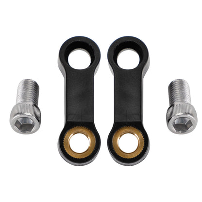 Motorcycle Plastic Mirror Extender-Riser-Extension Black 10mm - M10 For Yamaha
