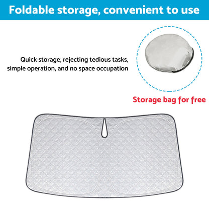 6-Layer Windscreen Sun Shade Suitable For Isuzu D-MAX 2020-2024 UV Protection-1