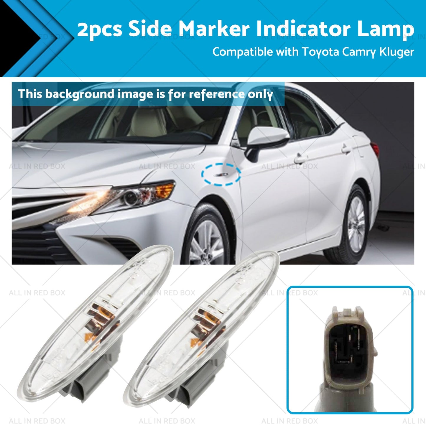 Turn Signal Side Marker Lamp for Toyota Camry 2006-2011 2007-2014