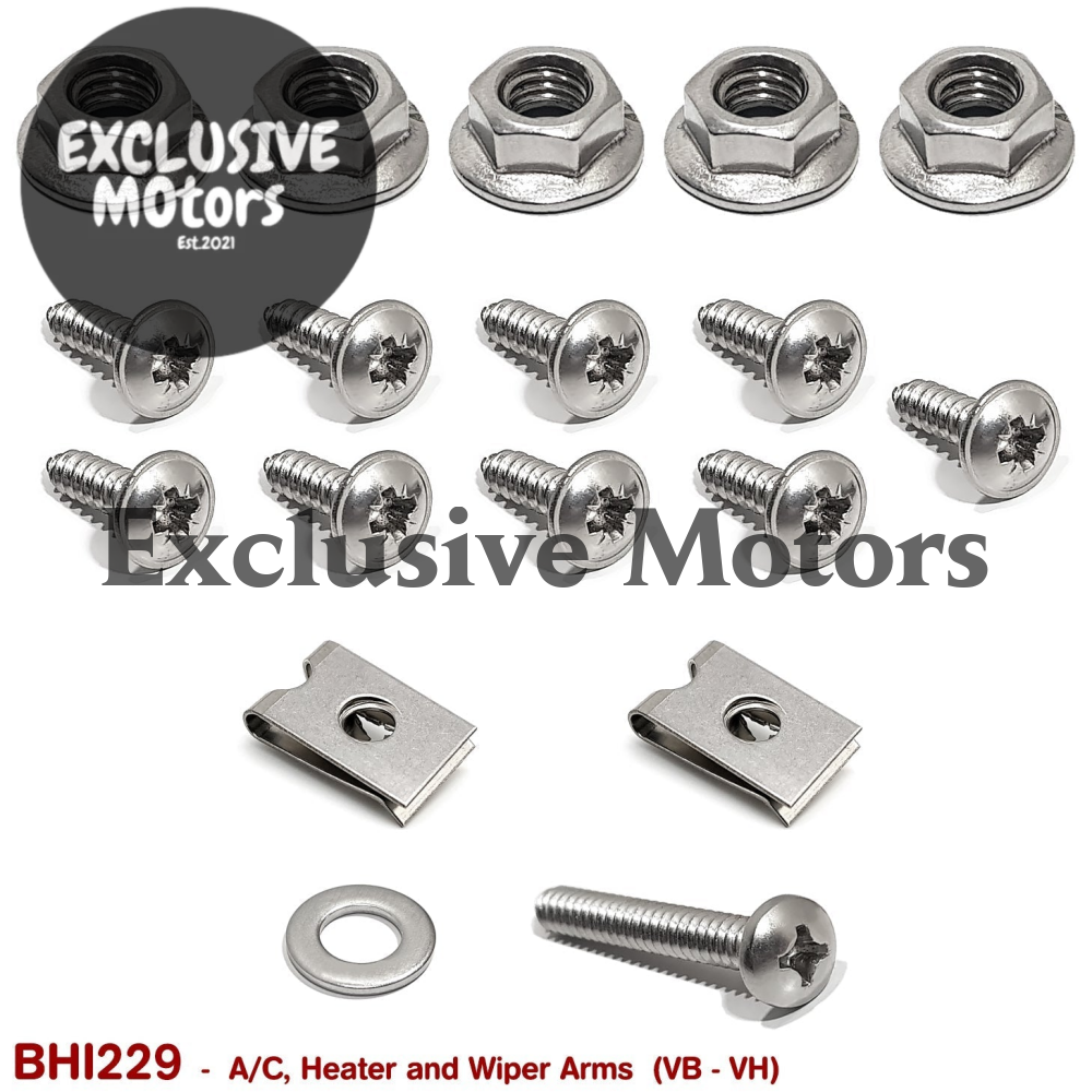 AIR CONDITIONER, HEATER and WIPER ARM FASTENERS for VB VC VH - HOLDCOM AUTO PARTS