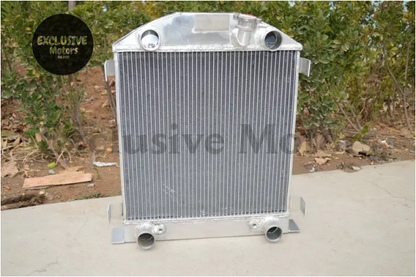 Aluminum Radiator & Fan For 1928-1929 Ford Model A With Flathead Engine