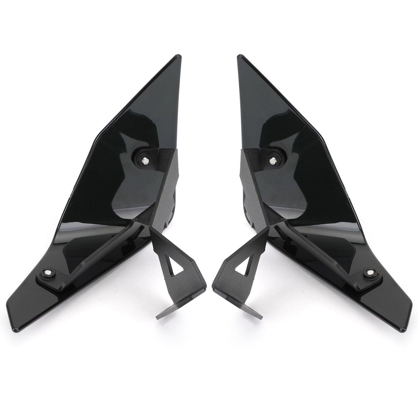 Top Side Wing Windshield Air Deflector For Honda Crf1100L 20+ Made Of Plastic Red Generic
