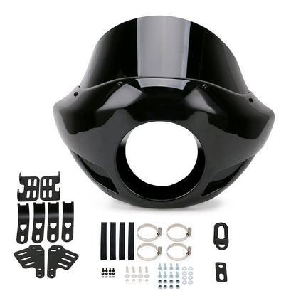 35mm-49mm Forks 5.75" Headlights Sportster Windshield Headlight Fairing