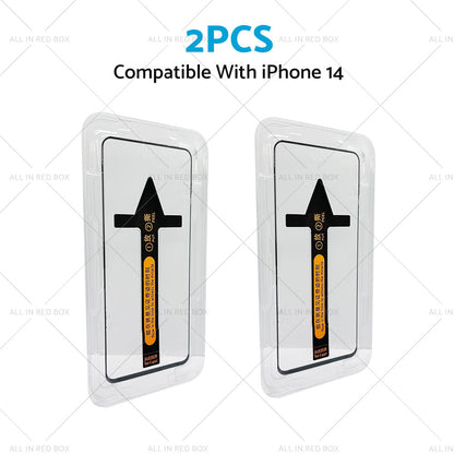 2PCS Tempered Glass Screen Protector Suitable For iPhone 14/ Pro/ Max/ Plus-2