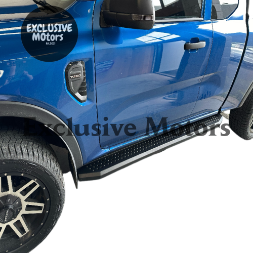 Side Step Running BoardsBlack Steel for Toyota Hilux Revo (2015-2023)
