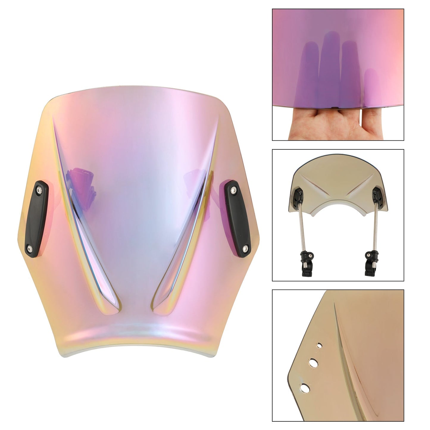 Windshield WindScreen Universal fits for Motorcycle with 22mm / 7/8" handlebar