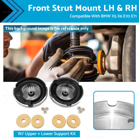 Front Strut Mount LH RH Support Kit for BMW X5 X6 E70 E71 2007-2014