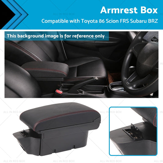 Armrest Storage Box for Toyota 86 Subaru BRZ 2012-2021