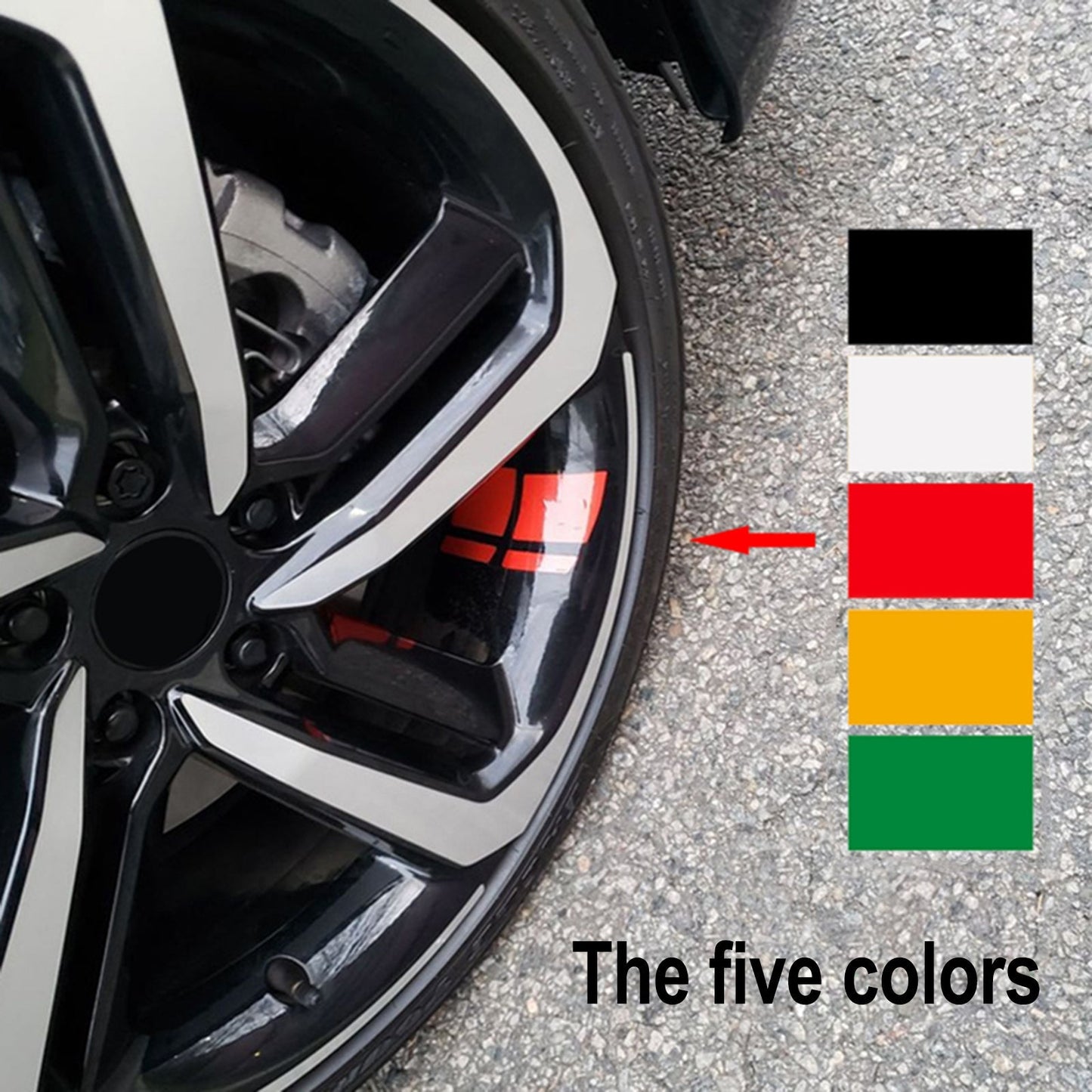 Reflective Wheel Rim Decal 18"-21" for Universal Cars (All Years)
