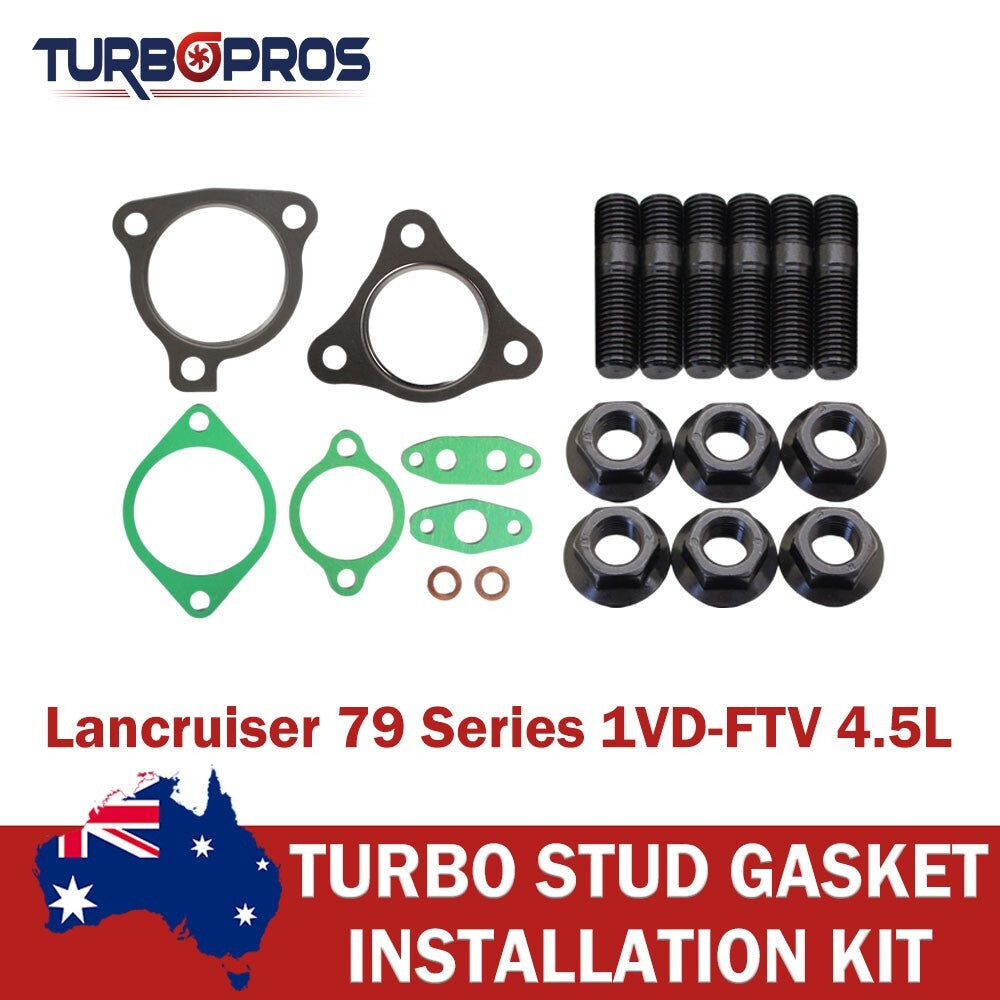 Turbo Installation Stud & Gasket Kit for Toyota Landcruiser 79 Series 1VD 4.5L