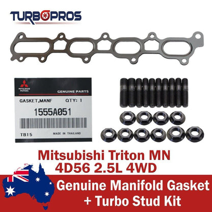 Genuine Manifold Gasket & Stud Kit for Mitsubishi Triton MN 4D56 2.5L 4WD