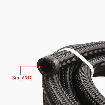 Aluminium Baffled Engine Oil Catch Can 0. 75L 2 Port AN10  3M Hose Fitting Kit-3