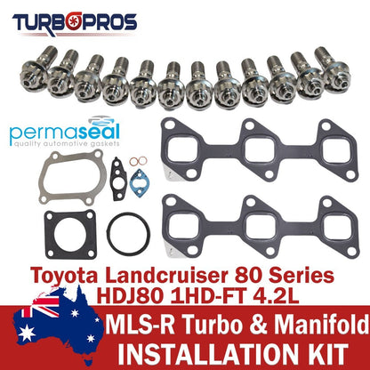 Permaseal Turbo&Manifold Titanium Stud&Gasket for Toyota 80 Series 1HD-FT 4.2L