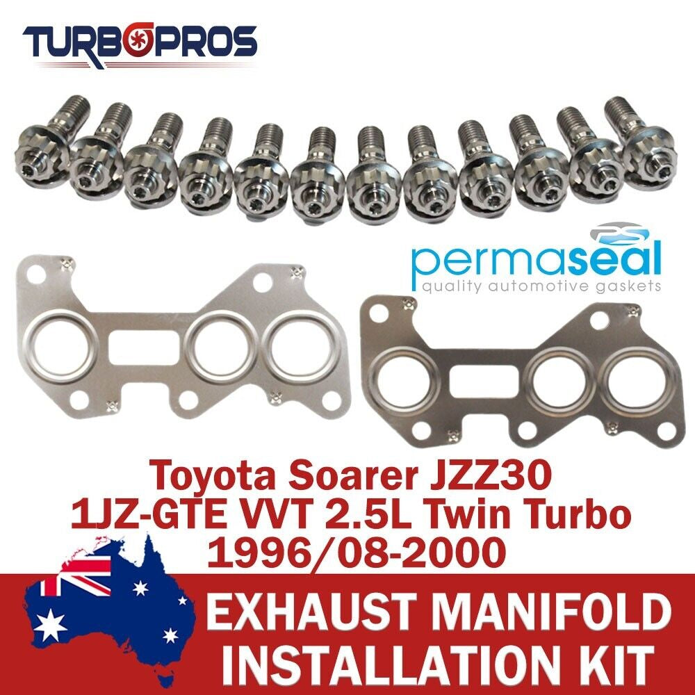 Permaseal Manifold Titanium Stud&Gasket Kit for Toyota Soarer 2.5L Twin Turbo
