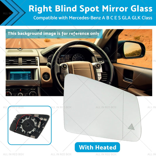 Right Blind Spot Mirror Glass for Mercedes-Benz A/B/C/E/GLA/GLK Class 2008-2015