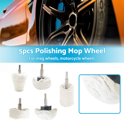 5PCS Polishing Buffing Pad Mop Wheel Drill Kit for Manifold Aluminum Stainless-2