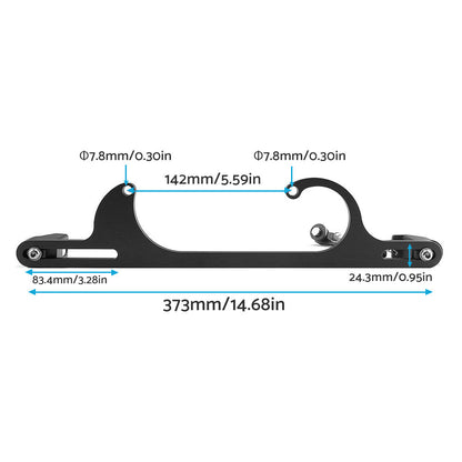 Throttle Cable Bracket Carburetor Billet Aluminum Black Suitable For Carb 4150/4160-3