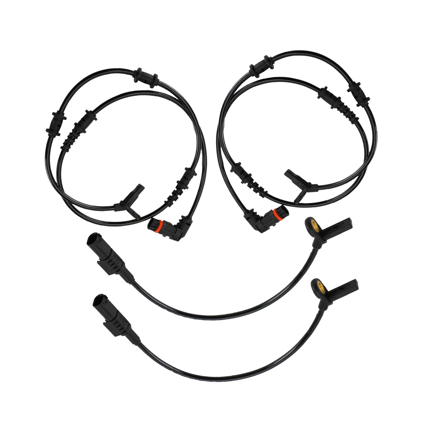 4x Front & Rear ABS Speed Sensor Set Suitable For Mercedes-Benz W164 ML350 / ML320-1