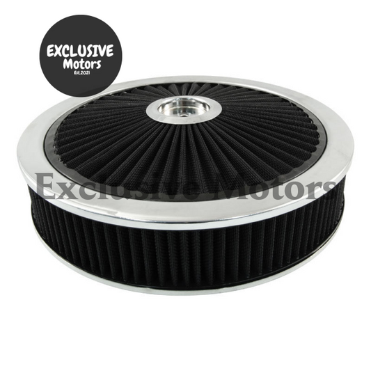 14" X 3" Air Cleaner Assembly, Black Filter for Chevrolet Camaro (1967-2023)