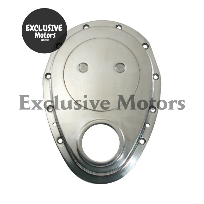 Polished Aluminum Timing Cover for Chevy SBC Small Block (1955-2003)