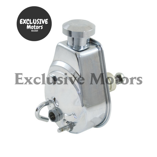 Chrome Power Steering Pump for Chevy GM Holden SBC (1960-1985)