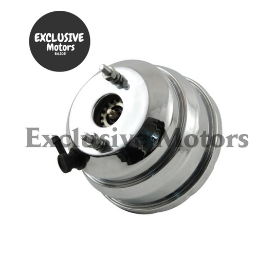 8" Chrome Dual Diaphragm Power Brake Booster for Street/Hot Rod (Universal)
