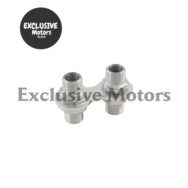 2 Port Polished Aluminum Heater Bulkhead for  (1960-1975)