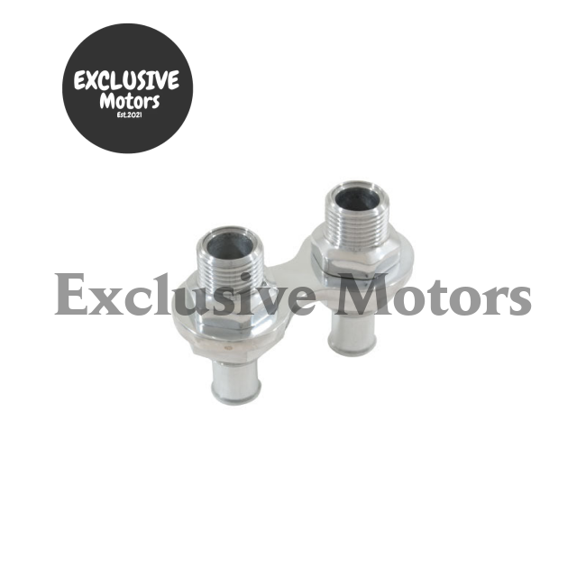2-Port Polished Aluminum Heater Bulkhead for Air Con