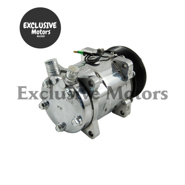 Sanden 508 A/C Compressor Polished for